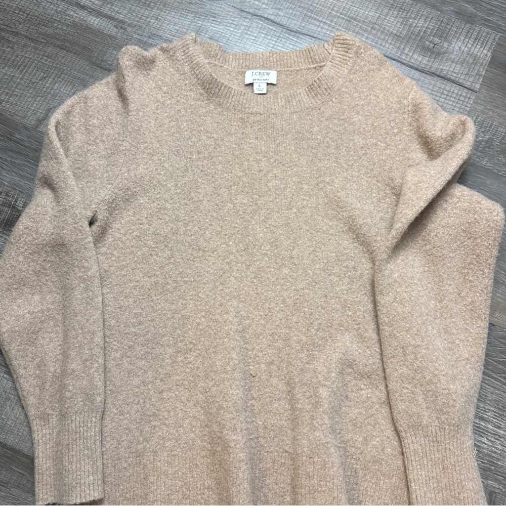 J. Crew Women's Tan Crew Neck Sweater